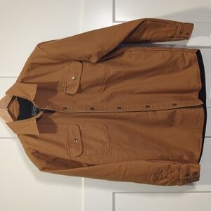 Dakota Shacket Mens Size M Fleece Lined Duck Snap Button